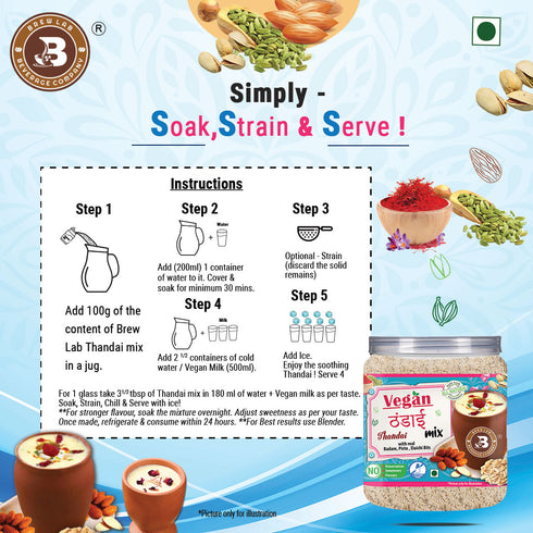 Brew Lab Vegan Thandai Drink Mix